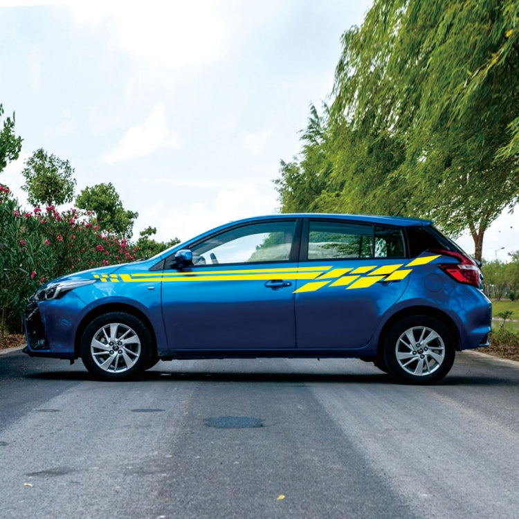 Car Styling Plaid Series PVC Sticker Auto Decorative Sticker (Yellow) by buy2fix