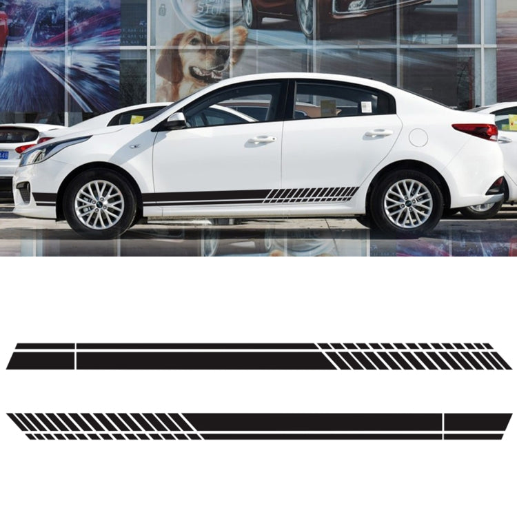 Car Styling Stripe PVC Sticker Auto Decorative Sticker (Black) by buy2fix