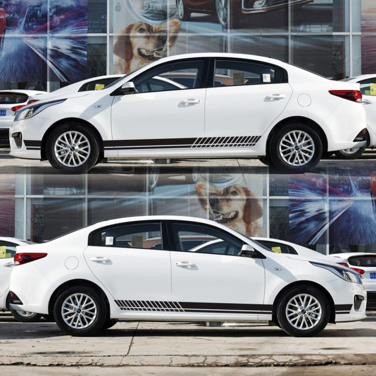 Car Styling Stripe PVC Sticker Auto Decorative Sticker (Black) by buy2fix