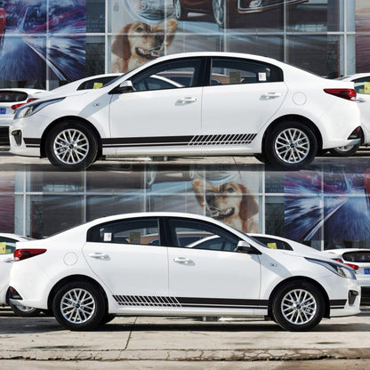 Car Styling Stripe PVC Sticker Auto Decorative Sticker (Black) by buy2fix