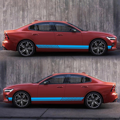 Car Styling Stripe PVC Sticker Auto Decorative Sticker (Blue) by buy2fix