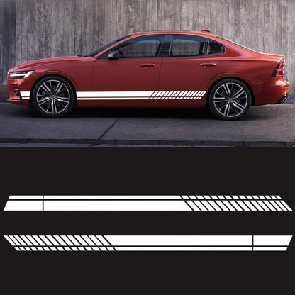 Car Styling Stripe PVC Sticker Auto Decorative Sticker (White) by buy2fix