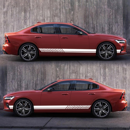 Car Styling Stripe PVC Sticker Auto Decorative Sticker (White) by buy2fix