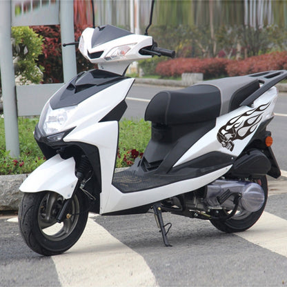 Motorcycle Styling Skull Head PVC Sticker Auto Decorative Sticker (Black) by buy2fix