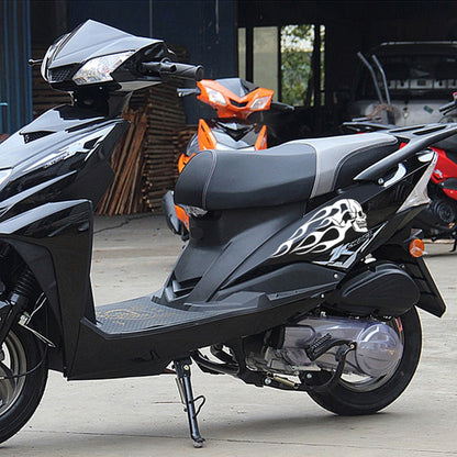 Motorcycle Styling Skull Head PVC Sticker Auto Decorative Sticker (White) by buy2fix