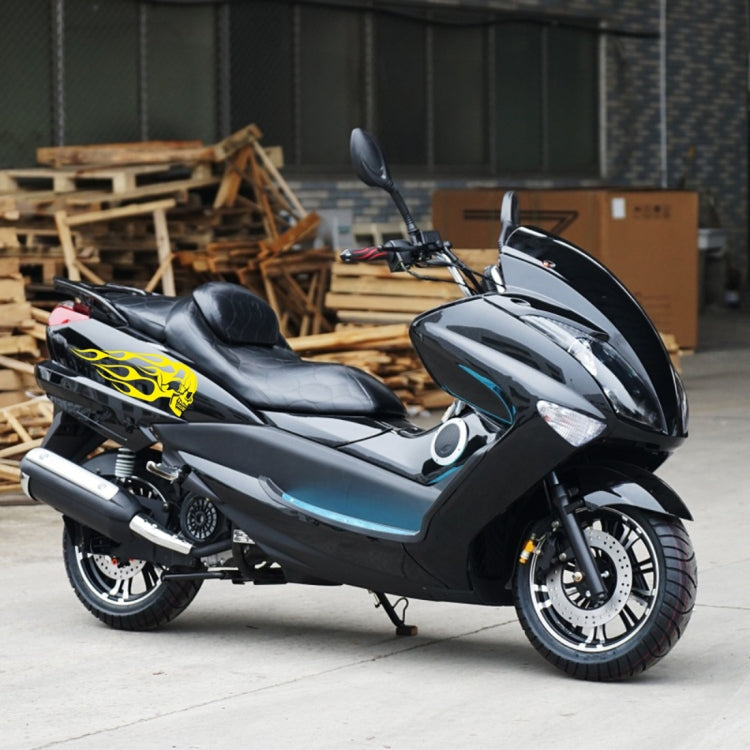 Motorcycle Styling Skull Head PVC Sticker Auto Decorative Sticker (Yellow) by buy2fix