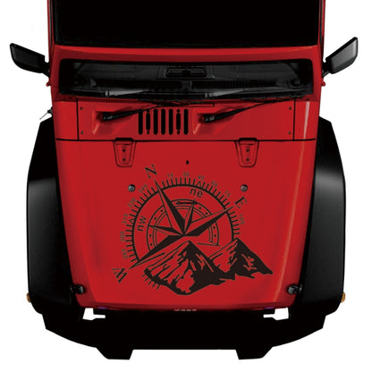 Car Styling Mountain Compass PVC Sticker Auto Decorative Sticker (Black) by buy2fix