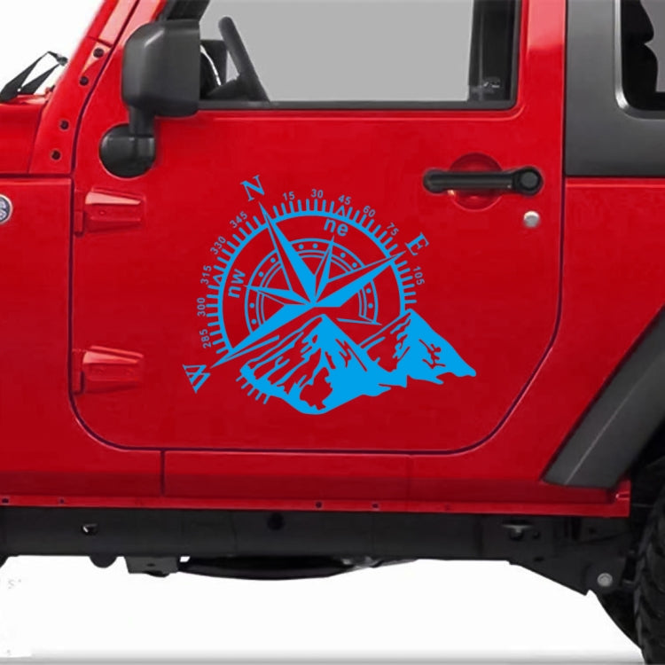 Car Styling Mountain Compass PVC Sticker Auto Decorative Sticker (Blue) by buy2fix