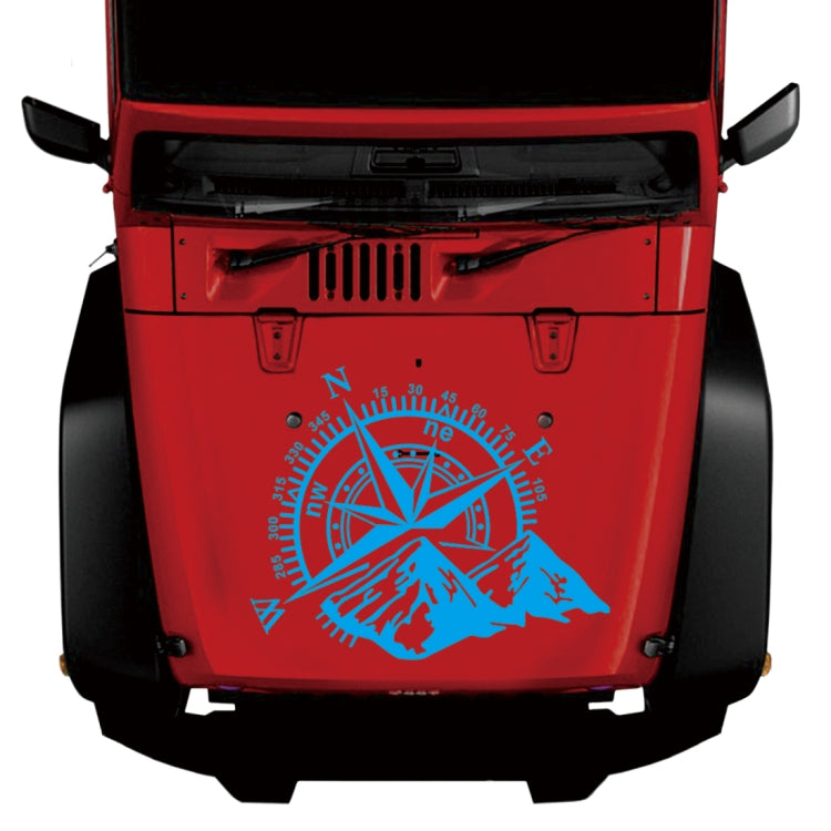 Car Styling Mountain Compass PVC Sticker Auto Decorative Sticker (Blue) by buy2fix