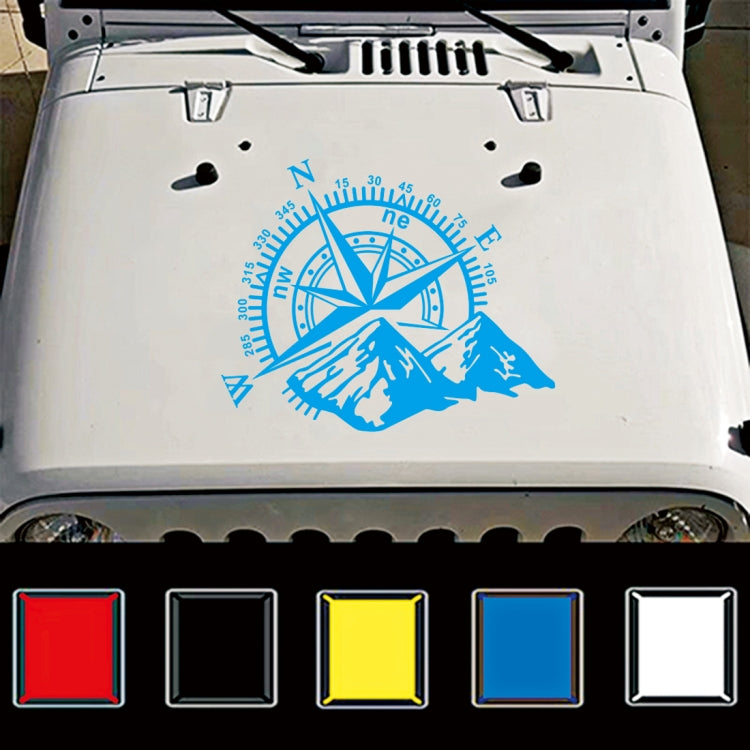 Car Styling Mountain Compass PVC Sticker Auto Decorative Sticker (Blue) by buy2fix