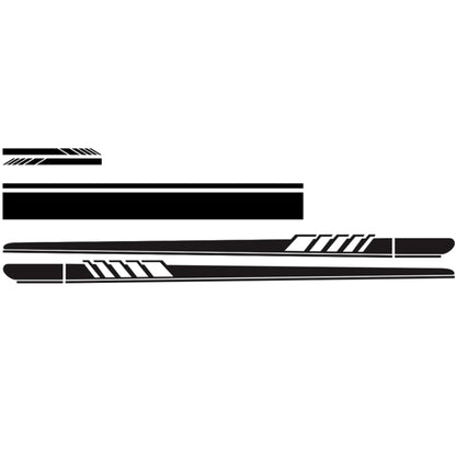 5 in 1 Car Styling Stripe Hood PVC Sticker Auto Decorative Sticker (Black) by buy2fix