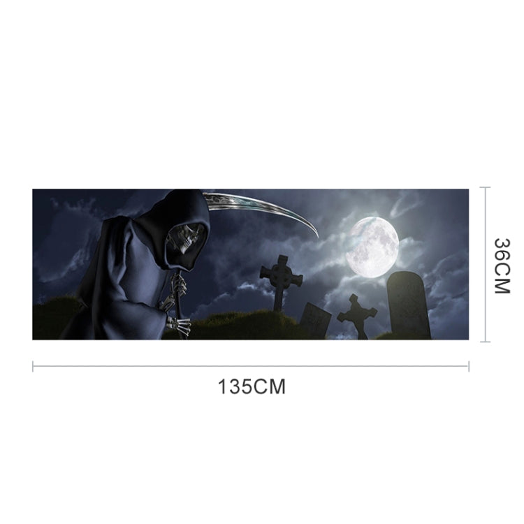 Death Cemetery Pattern Horror Series Car Rear Window Decorative Sticker, Size: 135 x 36cm by buy2fix