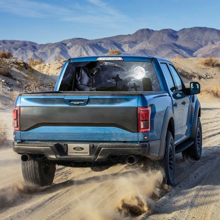 Death Cemetery Pattern Horror Series Car Rear Window Decorative Sticker, Size: 147 x 46cm by buy2fix