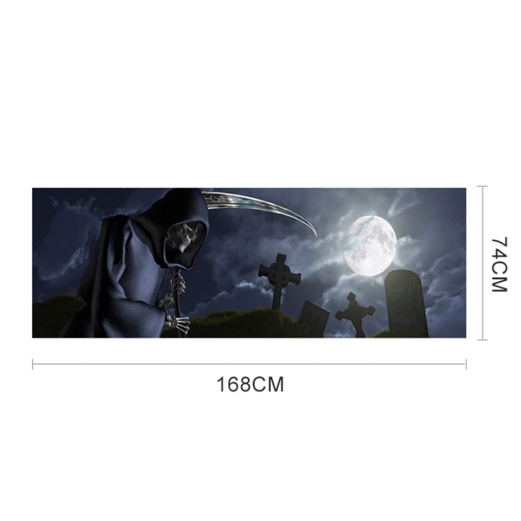 Death Cemetery Pattern Horror Series Car Rear Window Decorative Sticker, Size: 168 x 74cm by buy2fix
