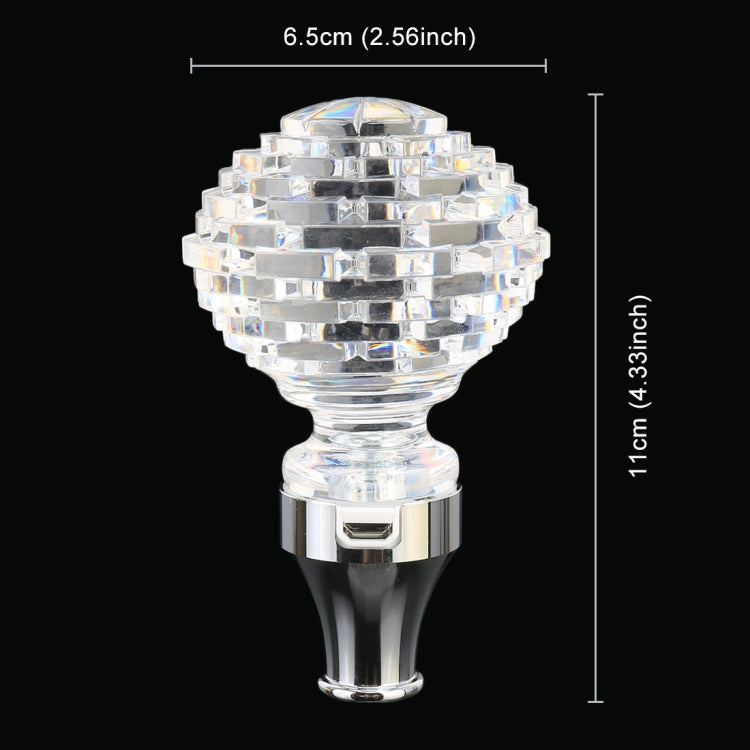 Universal Car Nest Shaped Crystal Gear Head Gear Shift Knob with Light by buy2fix