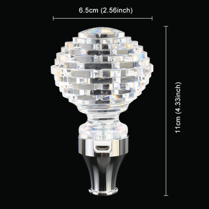 Universal Car Nest Shaped Crystal Gear Head Gear Shift Knob with Light by buy2fix