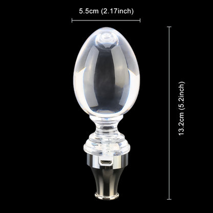 Universal Car Egg Shaped Crystal Gear Head Gear Shift Knob with Light by buy2fix