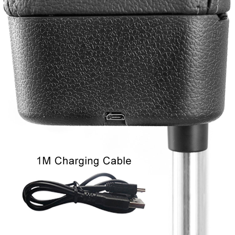 Universal Car Wireless Qi Standard Charger PU Leather Wrapped Armrest Box Cushion Car Armrest Box Mat with Storage Box (Brown) by buy2fix