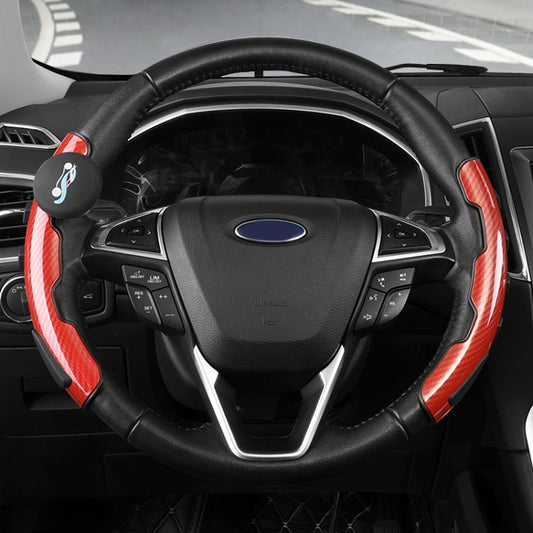 Car Universal Steering Wheel Spinner Knob Auxiliary Booster Aid Control Handle (Red) by buy2fix