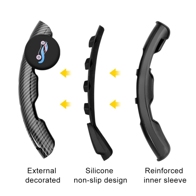 Car Universal Steering Wheel Spinner Knob Auxiliary Booster Aid Control Handle (Red) by buy2fix