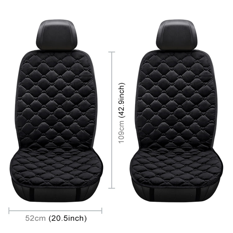 Car 12V Front Seat Heater Cushion Warmer Cover Winter Heated Warm, Double Seat (Black) by buy2fix
