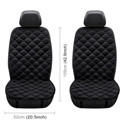Car 12V Front Seat Heater Cushion Warmer Cover Winter Heated Warm, Double Seat (Black) by buy2fix