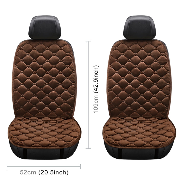 Car 12V Front Seat Heater Cushion Warmer Cover Winter Heated Warm, Double Seat (Coffee) by buy2fix