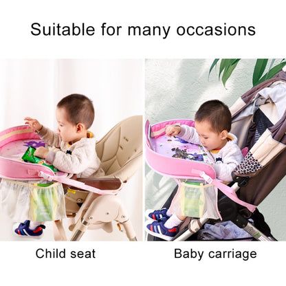 Children Waterproof Dining Table Toy Organizer Baby Safety Tray Tourist Painting Holder with Touch Screen Transparent Bag (Happy Travel) by buy2fix