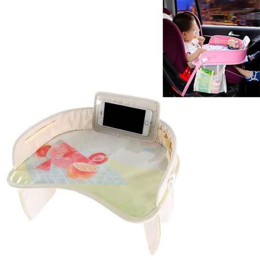Children Waterproof Dining Table Toy Organizer Baby Safety Tray Tourist Painting Holder with Touch Screen Transparent Bag (Fruit) by buy2fix