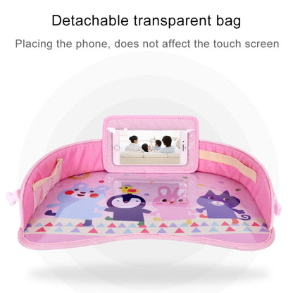 Children Waterproof Dining Table Toy Organizer Baby Safety Tray Tourist Painting Holder with Touch Screen Transparent Bag (Hand in Hand) by buy2fix