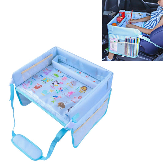 Children Waterproof Dining Table Toy Organizer Baby Safety Tray Tourist Painting Holder (Animal World) by buy2fix
