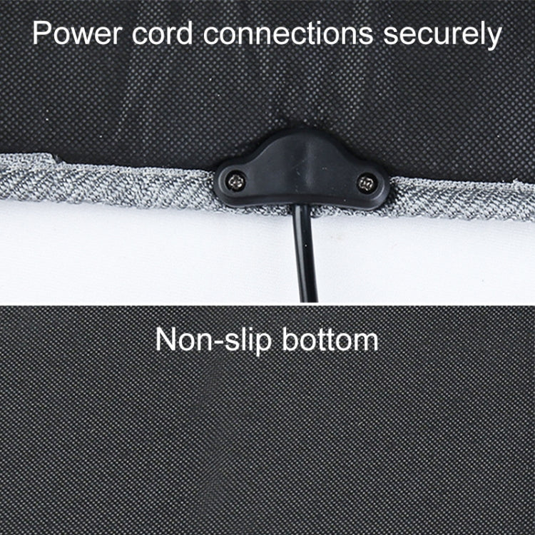 Car 24V Front Seat Heater Cushion Warmer Cover Winter Heated Warm, Single Seat (Black) by buy2fix