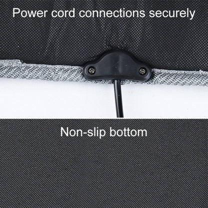 Car 24V Front Seat Heater Cushion Warmer Cover Winter Heated Warm, Single Seat (Black) by buy2fix