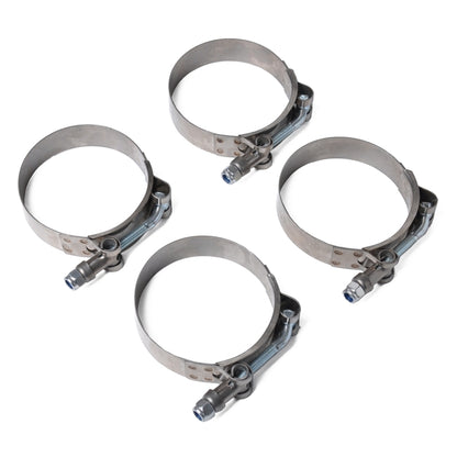 4 PCS Stainless Steel T-Bolt Hose Clamps Pipe Clip Fuel Line Clip, Size: 95-103mm - Booster Cable & Clip by buy2fix | Online Shopping UK | buy2fix