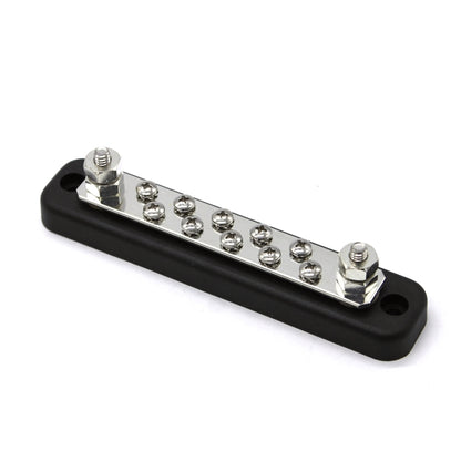 10 Way Power Distribution Bus Bar 10-bit Single Distribution Box for Car / RV / Boat - Booster Cable & Clip by buy2fix | Online Shopping UK | buy2fix