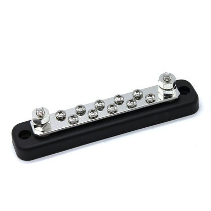 10 Way Power Distribution Bus Bar 10-bit Single Distribution Box for Car / RV / Boat - Booster Cable & Clip by buy2fix | Online Shopping UK | buy2fix