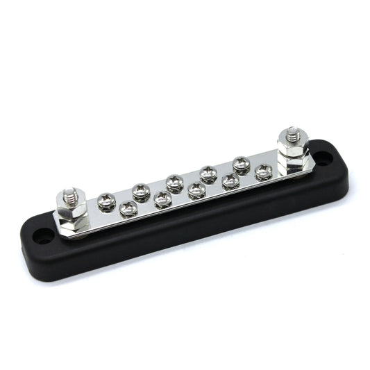 10 Way Power Distribution Bus Bar 10-bit Single Distribution Box for Car / RV / Boat - Booster Cable & Clip by buy2fix | Online Shopping UK | buy2fix