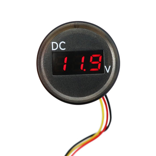 B3612 DC 0-100V IP67 Universal Car / RV / Boat Modified Digital Voltmeter with Cable, Cable Length: 18cm - Clocks & Car Meters by buy2fix | Online Shopping UK | buy2fix