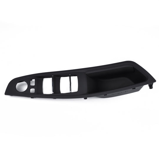 Panneau de commutateur de fenêtre de poignée avant gauche de porte 51417225875 pour BMW série 5 (noir)