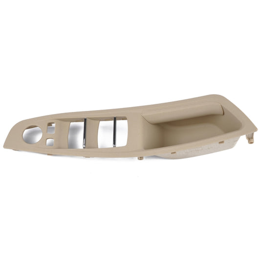 Panneau de commutateur de fenêtre de poignée avant gauche de porte 51417225875 pour BMW série 5 (Beige)