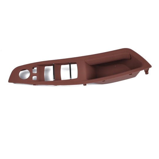 Panneau de commutateur de fenêtre de poignée avant gauche de porte 51417225875 pour BMW série 5 (marron)