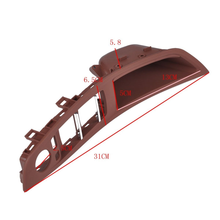 Door Left Front Handle Window Switch Panel 51417225875 for BMW 5 Series(Brown) - Door Handles by buy2fix | Online Shopping UK | buy2fix