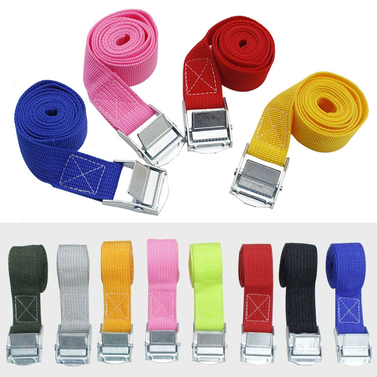 Car Tension Rope Luggage Strap Belt Auto Car Boat Fixed Strap with Alloy Buckle,Random Color Delivery, Size: 25mm x 3m by buy2fix