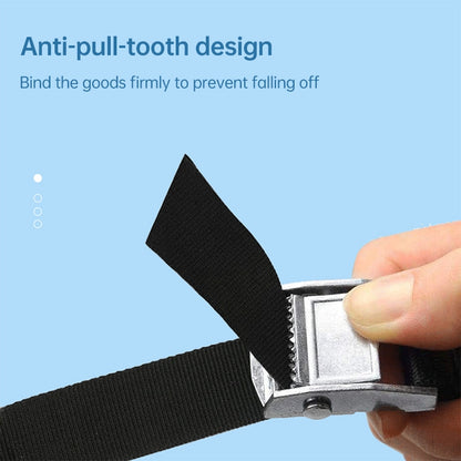 Car Tension Rope Luggage Strap Belt Auto Car Boat Fixed Strap with Alloy Buckle,Random Color Delivery, Size: 25mm x 6m - Roof Racks by buy2fix | Online Shopping UK | buy2fix