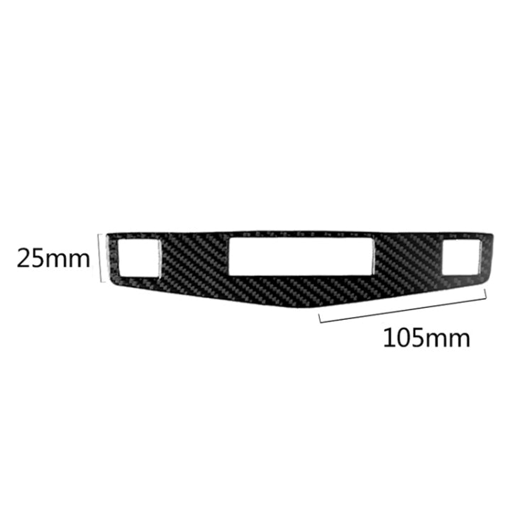 Car Carbon Fiber Center Console Panel Decorative Sticker for Mercedes-Benz W204 C Class 2007-2010 by buy2fix