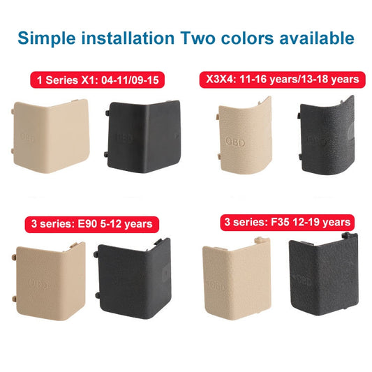 Car Diagnostic Plug Cover OBD Panel Decorative Cover 51437147538 for BMW F35 2012-2019 (Black) by buy2fix