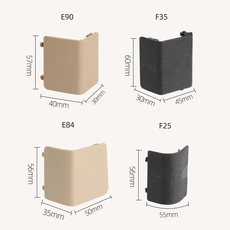 Car Diagnostic Plug Cover OBD Panel Decorative Cover 51437147538 for BMW F35 2012-2019 (Beige) by buy2fix