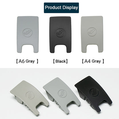 Car Rear Children Seat Isofix Cover for Audi A6 2013-2018(Grey) by buy2fix