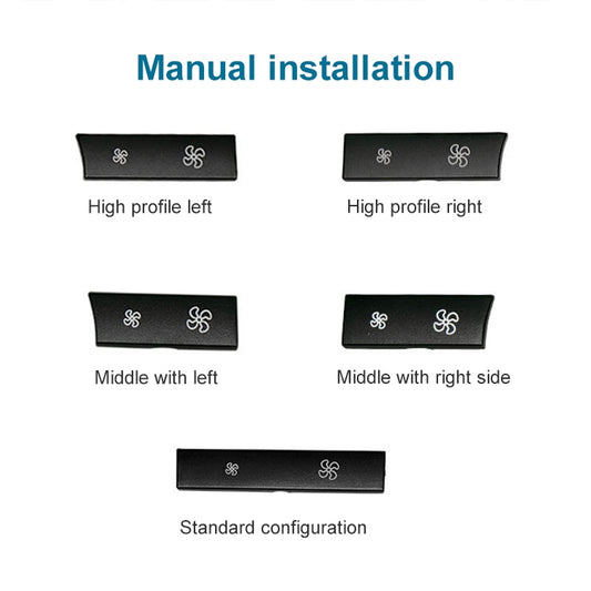 Car Wind Power Switch Air Conditioning Air Volume Button for BMW 5 Series 2011-2017 / 7 Series 2009-2015, Standard Air Volume - Car Switches by buy2fix | Online Shopping UK | buy2fix