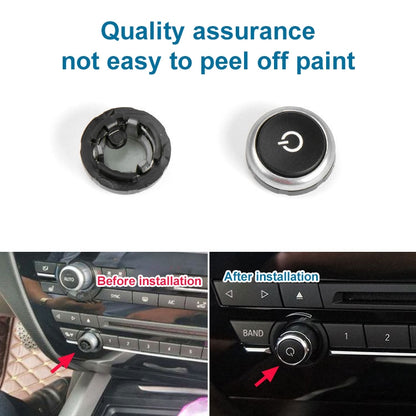 Car Radio Switch Button CD Player Volume Knob 64119350272 for BMW F10 - Car Switches by buy2fix | Online Shopping UK | buy2fix